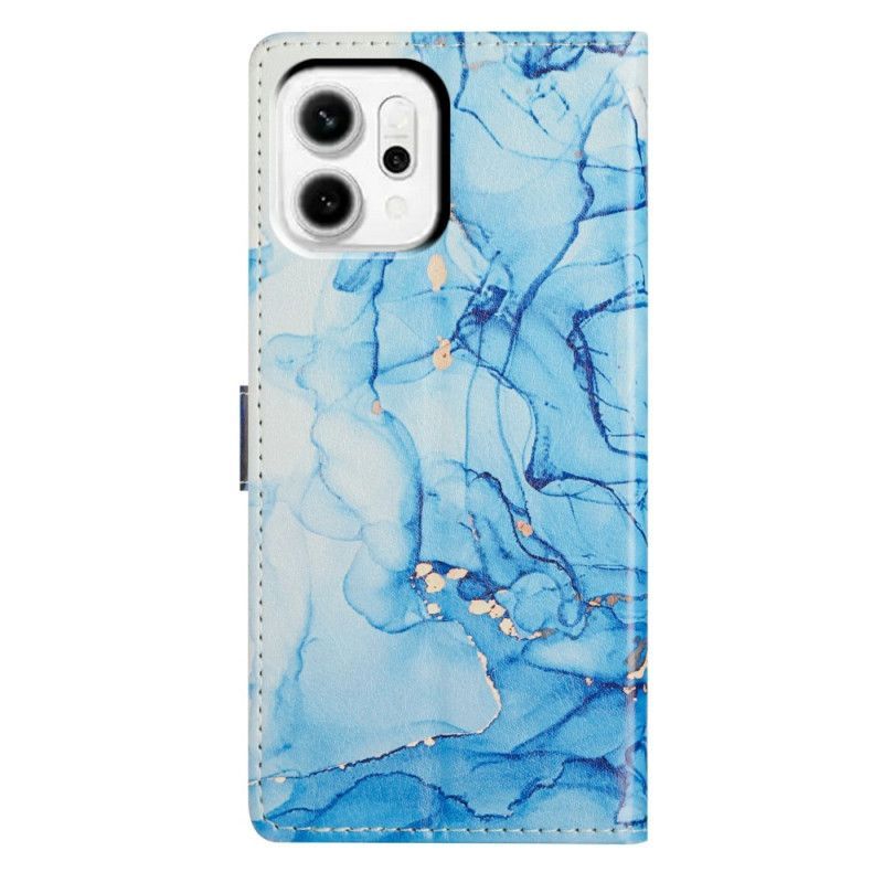Housse Oppo Reno 14 Pro 5G Marbre Bleu