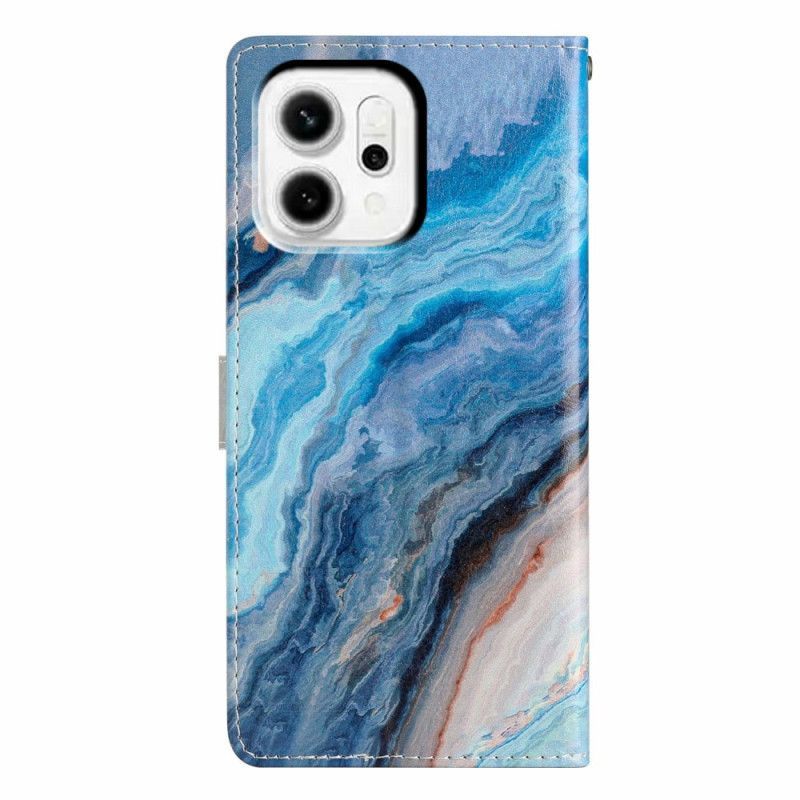 Housse Oppo Reno 14 Pro 5G Marbre Bleu