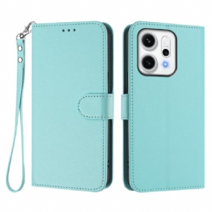 Housse Oppo Reno 14 Pro 5G Portefeuille à Lanière