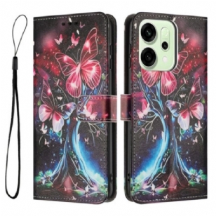 Housse Oppo Reno 14 Pro Arbre aux Papillons