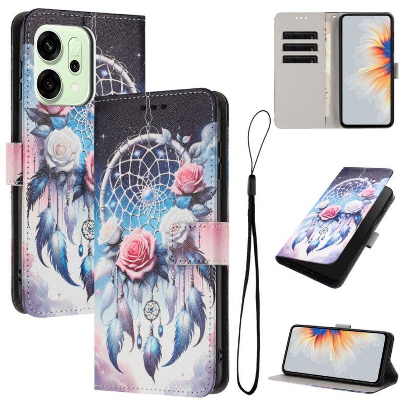 Housse Oppo Reno 14 Pro Attrape-Rêves Floral