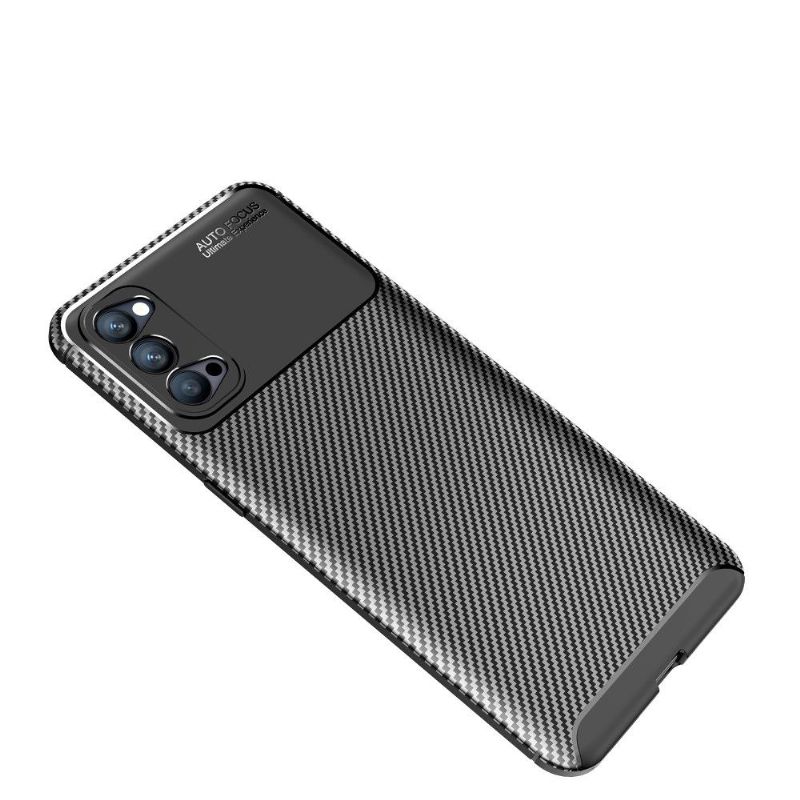 Coque Oppo Reno 4 5G effet fibre de carbone