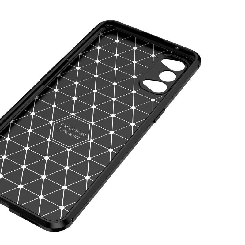 Coque Oppo Reno 4 5G effet fibre de carbone