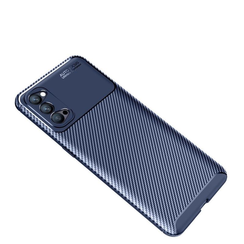 Coque Oppo Reno 4 5G effet fibre de carbone