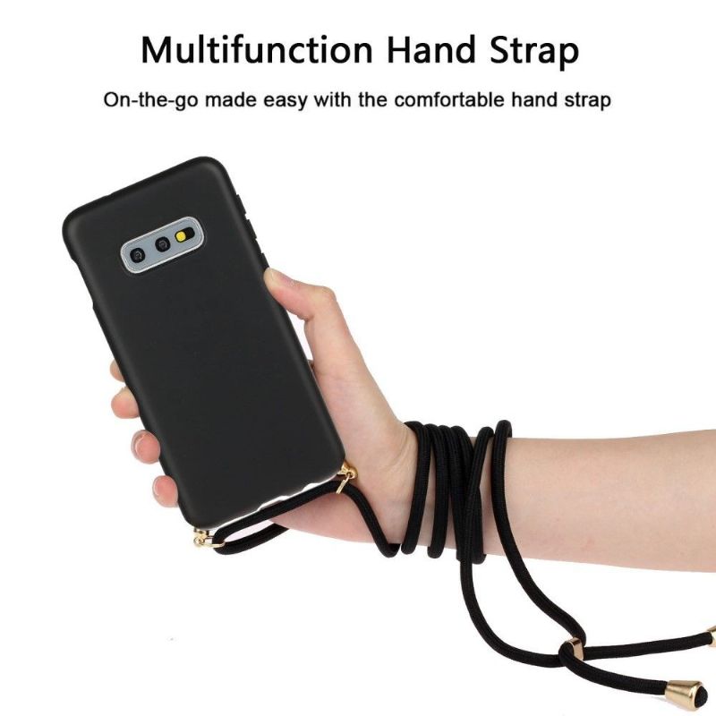 Coque avec cordon bandoulière pour Samsung Galaxy S10e