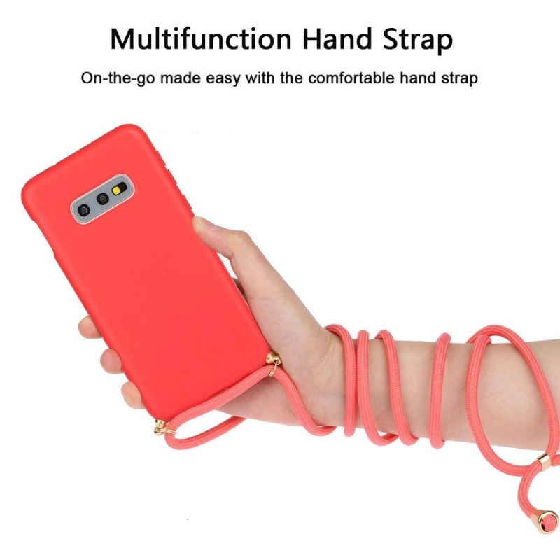 Coque avec cordon bandoulière pour Samsung Galaxy S10e