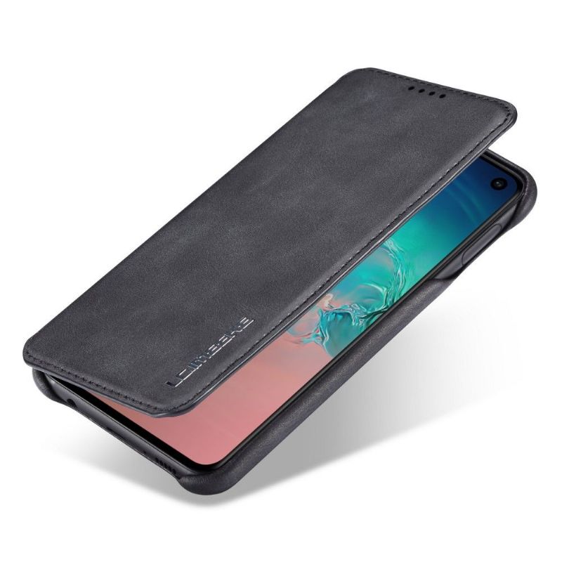 Samsung Galaxy S10e - Coque avec rabat simili cuir