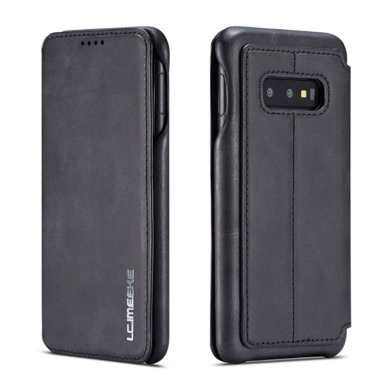Samsung Galaxy S10e - Coque avec rabat simili cuir