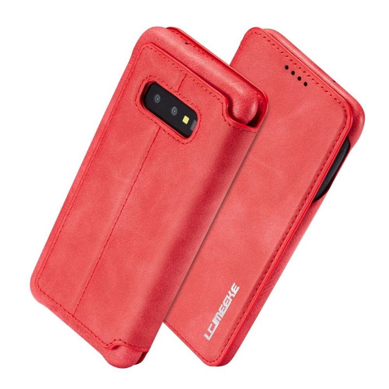 Samsung Galaxy S10e - Coque avec rabat simili cuir