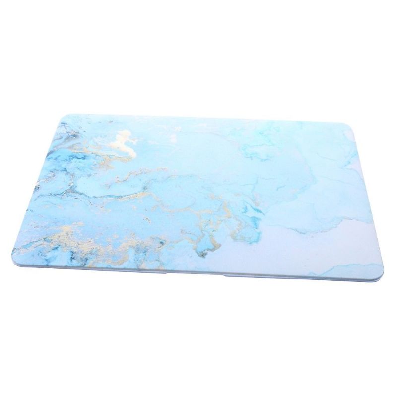 MacBook Air 13 pouces - Coque motif marbre bleu clair