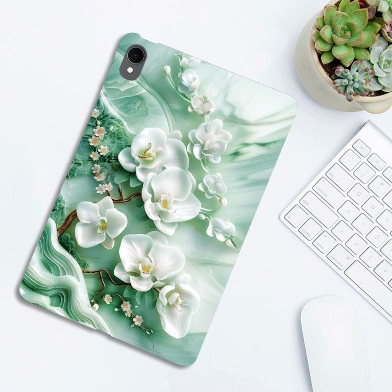 Coque Samsung Galaxy Tab S11 Fleurs de jade