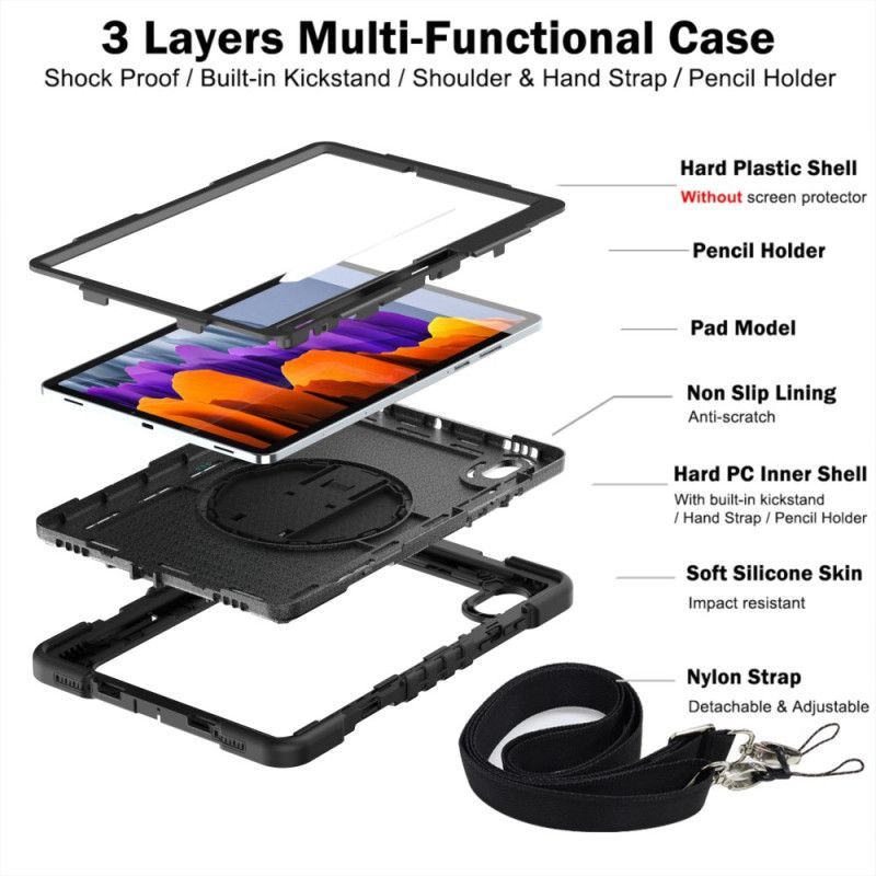 Coque Samsung Galaxy Tab S11 Robuste avec Bandoulière