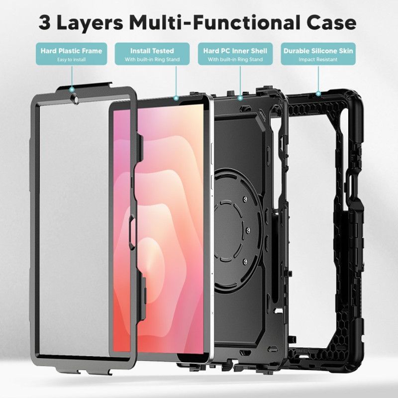 Coque Samsung Galaxy Tab S11 Ultra Résistante avec Anneau