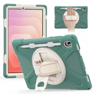 Coque Samsung Galaxy Tab S11 Ultra Résistante avec Porte-Stylet et Bandoulière