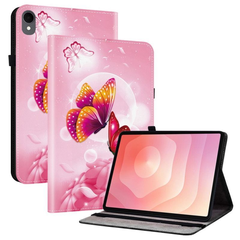 Étui Samsung Galaxy Tab S11 Papillons Roses