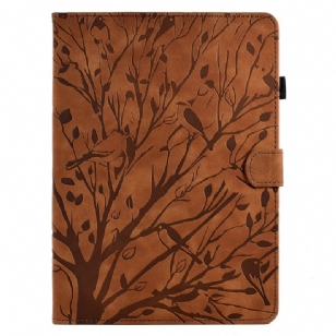 Housse Samsung Galaxy Tab S11 Effet Daim Branches