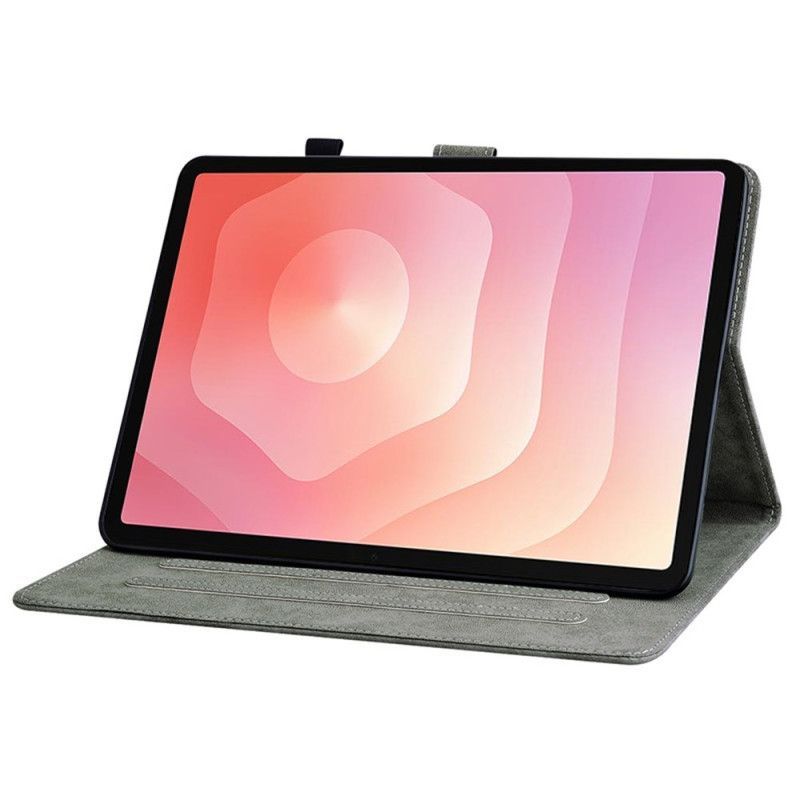 Housse Samsung Galaxy Tab S11 Effet Daim Vintage