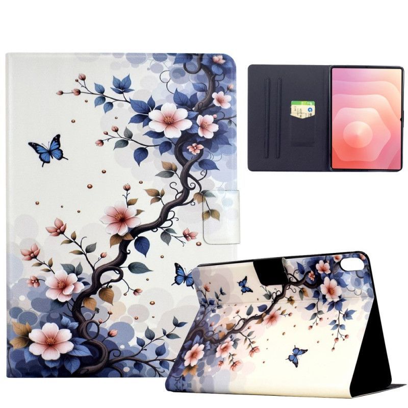 Housse Samsung Galaxy Tab S11 Fleurettes et Papillons