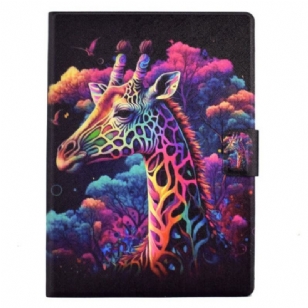 Housse Samsung Galaxy Tab S11 Girafe Colorée