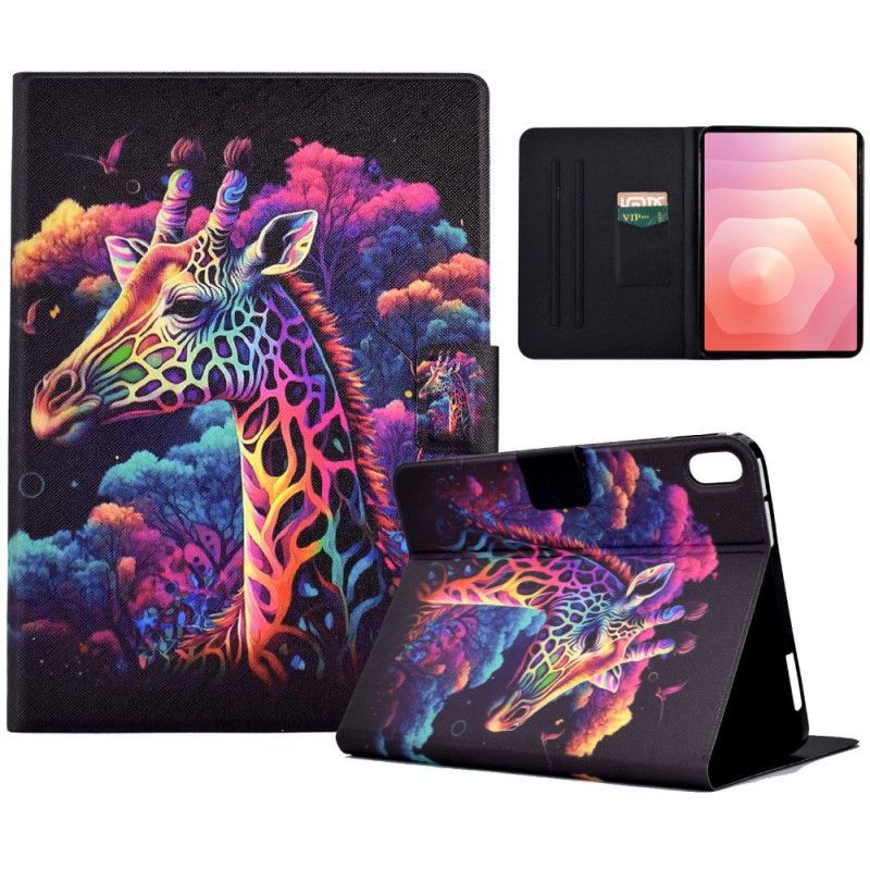 Housse Samsung Galaxy Tab S11 Girafe Colorée