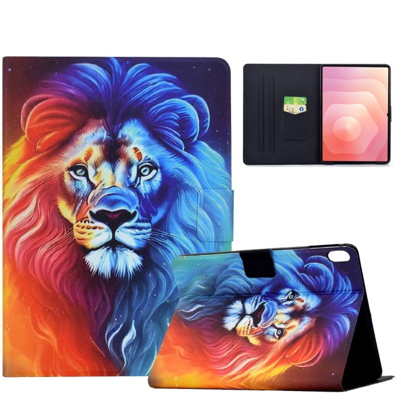 Housse Samsung Galaxy Tab S11 Lion Coloré