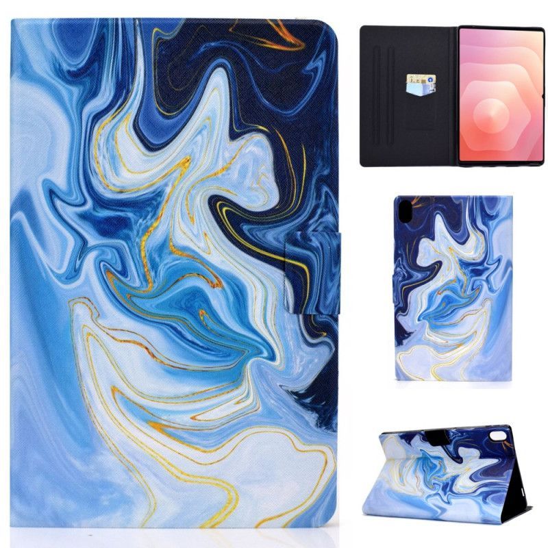 Housse Samsung Galaxy Tab S11 Marbre Bleu