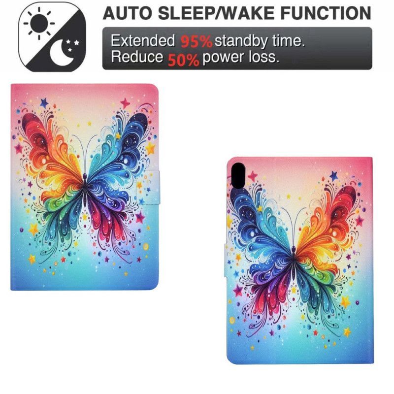 Housse Samsung Galaxy Tab S11 Papillon Aquarelle
