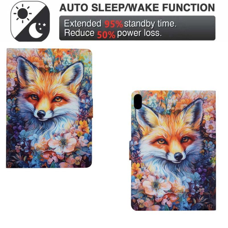 Housse Samsung Galaxy Tab S11 Peinture Renard