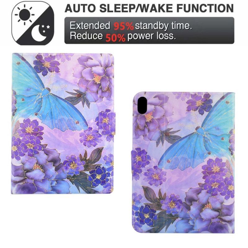 Housse Samsung Galaxy Tab S11 Pivoines et Papillons