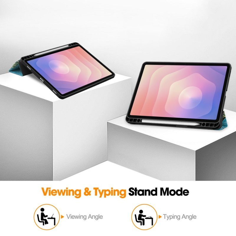 Smart Case Samsung Galaxy Tab S11 Porte-Stylet Fleurs d'Abricotier