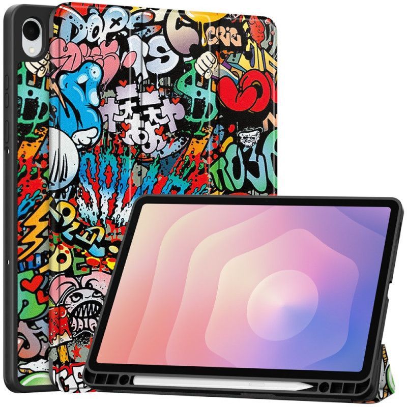 Smart Case Samsung Galaxy Tab S11 Porte-Stylet Graffiti