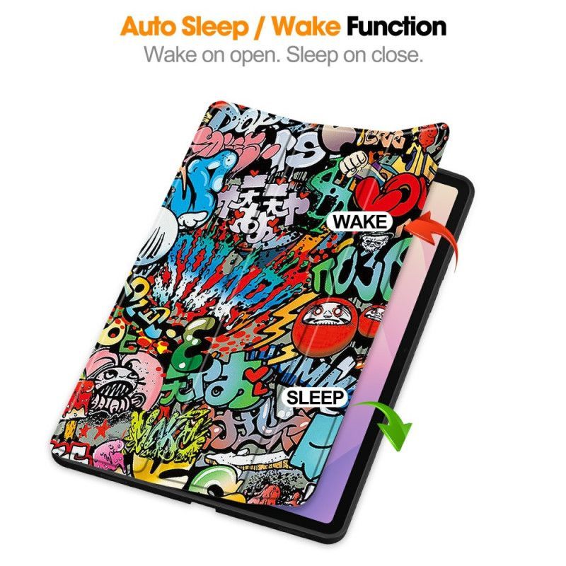 Smart Case Samsung Galaxy Tab S11 Porte-Stylet Graffiti