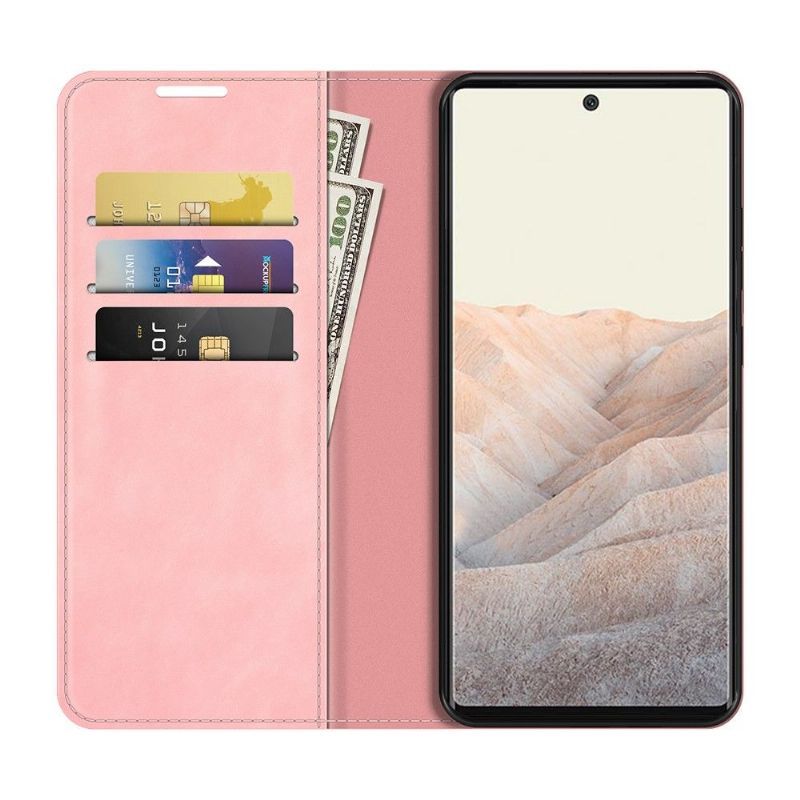 Étui Google Pixel 6 Pro simili cuir fonction stand
