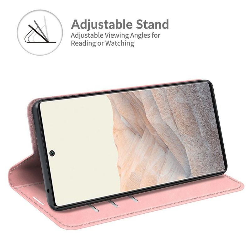 Étui Google Pixel 6 Pro simili cuir fonction stand