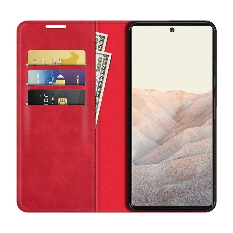 Étui Google Pixel 6 Pro simili cuir fonction stand