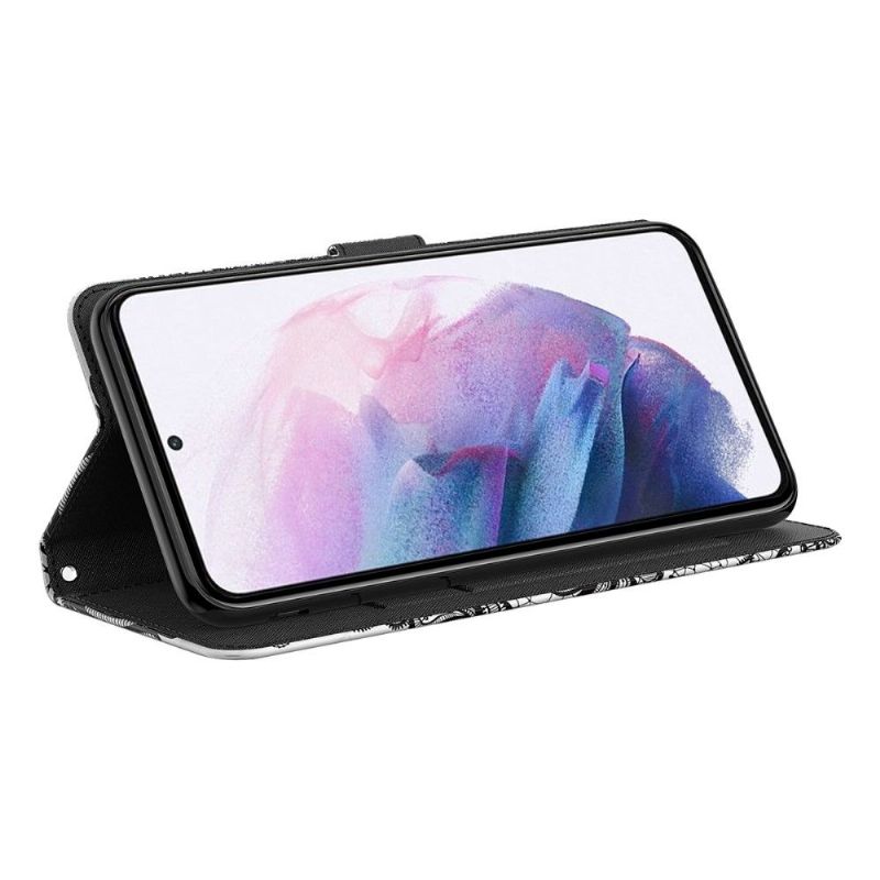 Housse Google Pixel 6 Pro illustration papillons dorés