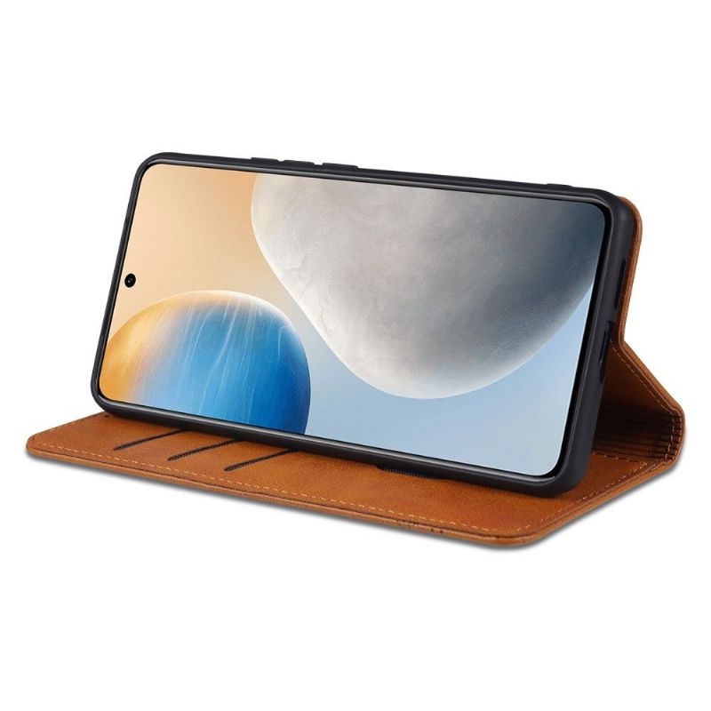 Étui portefeuille Vivo X60 AZNS simili cuir