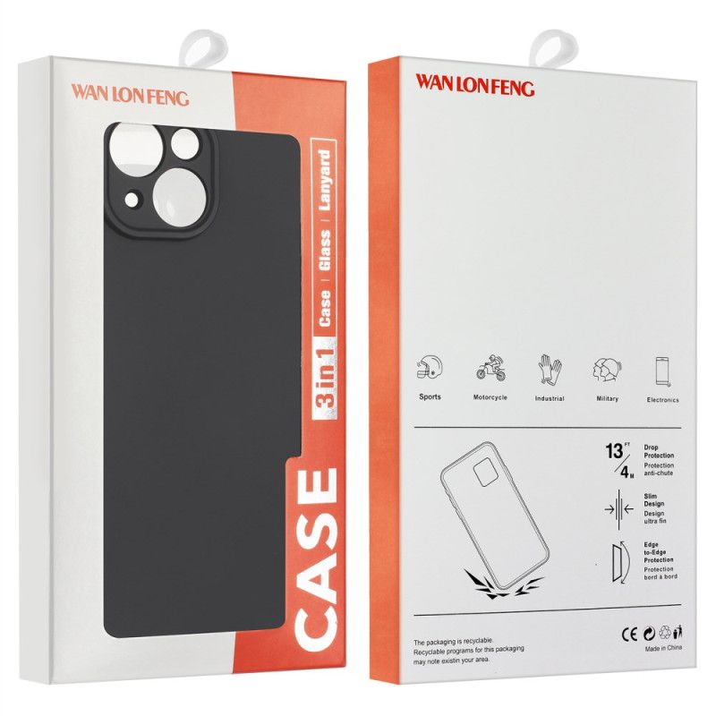 Coque 2-en-1 OnePlus 13 Silicone Mat avec Protecteur Écran en Verre Trempé