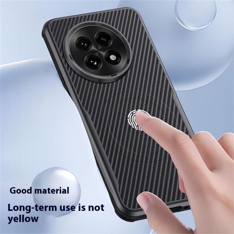 Coque OnePlus 13 Texture Fibre Carbone Compatible MagSafe