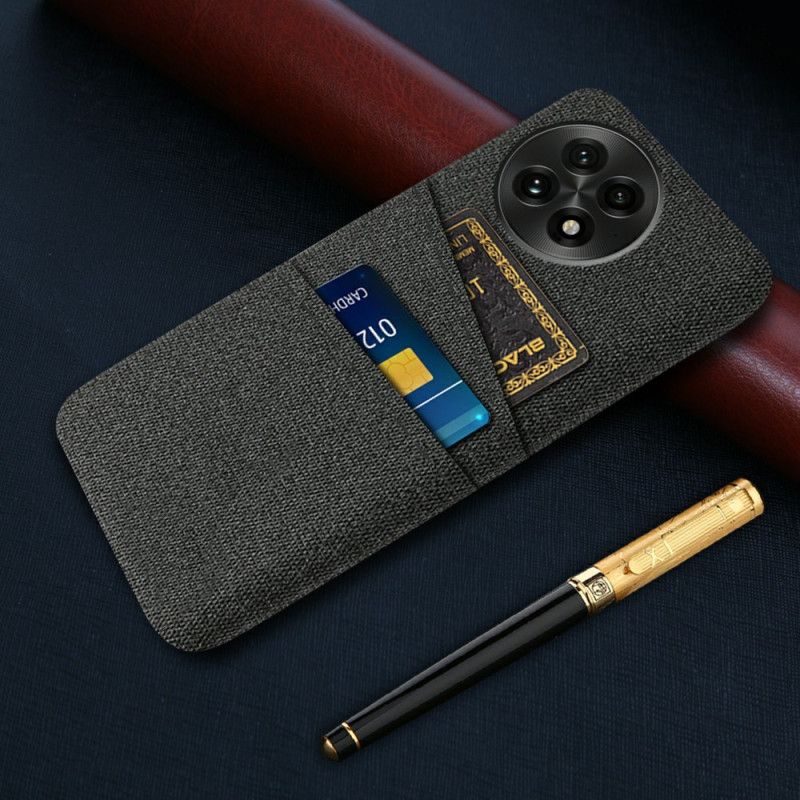 Coque OnePlus 13 Tissu Porte-Cartes