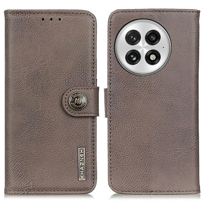 Housse OnePlus 13 Cuir Vintage KHAZNEH
