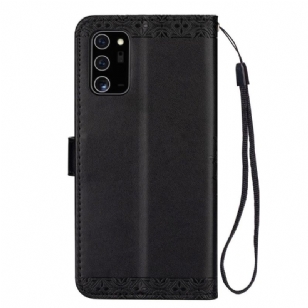 Housse Samsung Galaxy Note 20 Ultra Mandala Effet Cuir à lanière