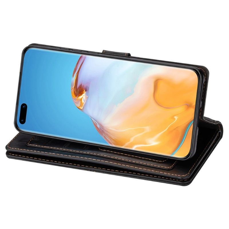 Housse Huawei P40 Style Rétro Multi compartiments