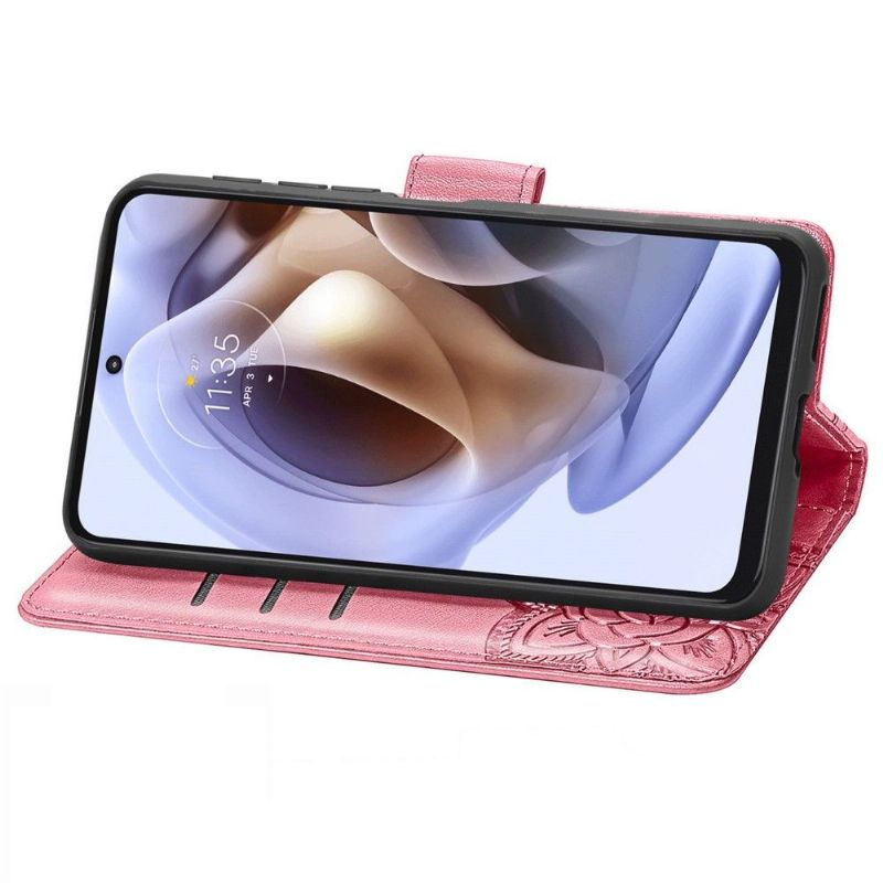 Housse Motorola Moto G31 / Moto G41 Papillon Relief