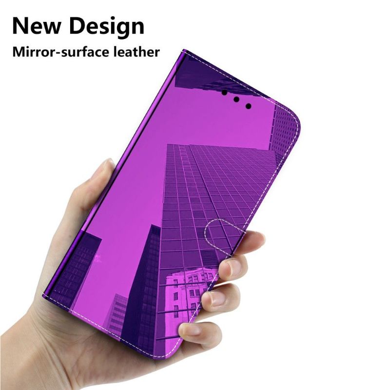 Housse Motorola Moto G31 / G41 simili cuir effet miroir