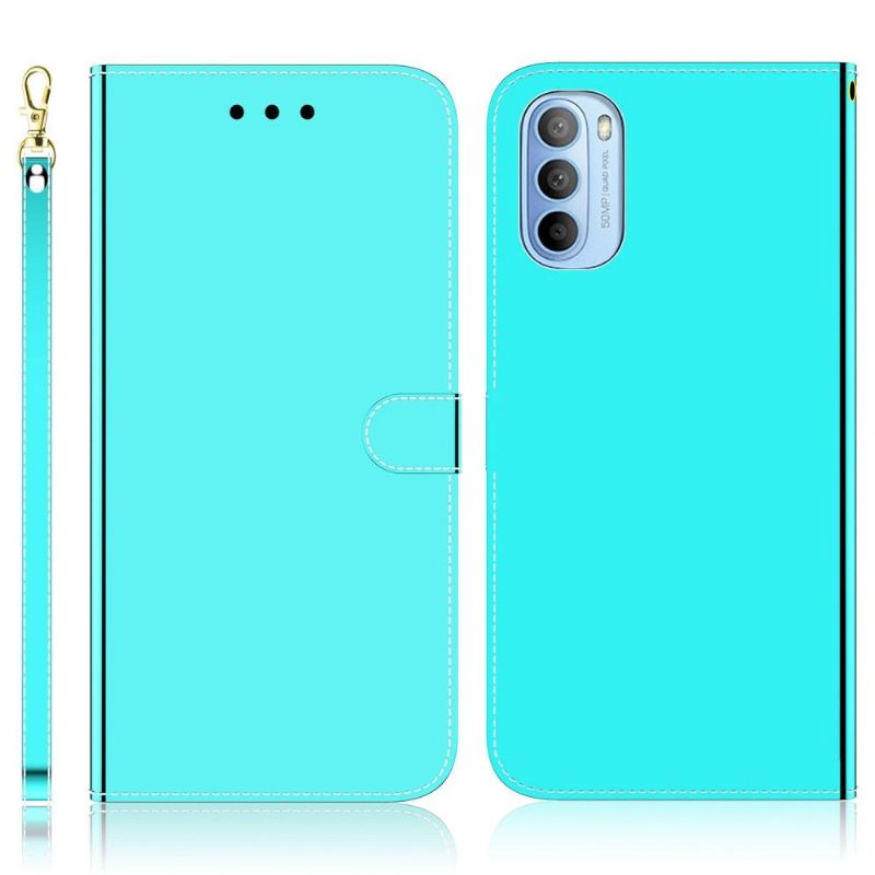 Housse Motorola Moto G31 / G41 simili cuir effet miroir