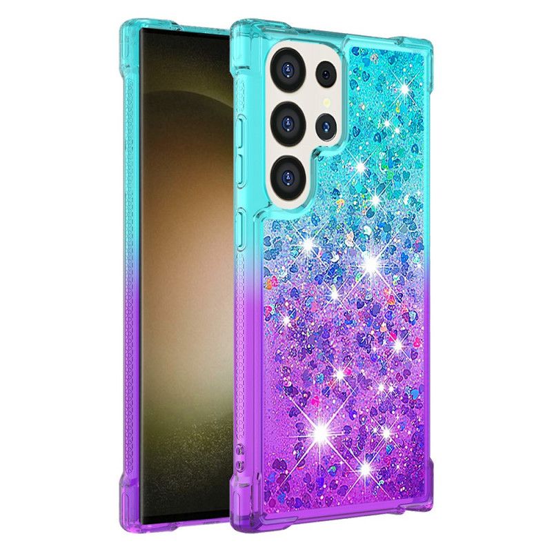 Coque Samsung Galaxy S24 Ultra 5G Paillettes Liquides