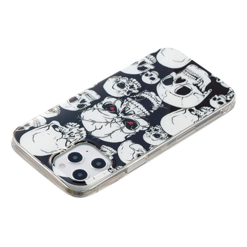 Coque iPhone 12 Pro Max Luminous tête de mort
