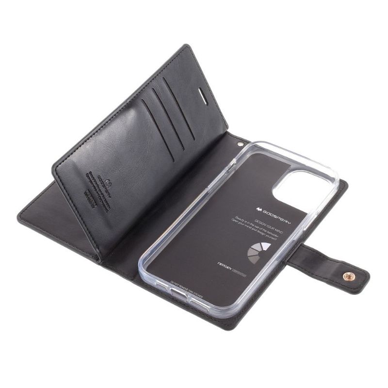 Housse iPhone 12 Pro Max Mansoor imitation cuir