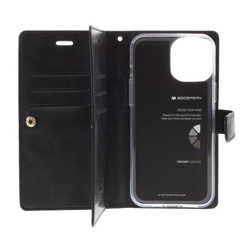 Housse iPhone 12 Pro Max Mansoor imitation cuir